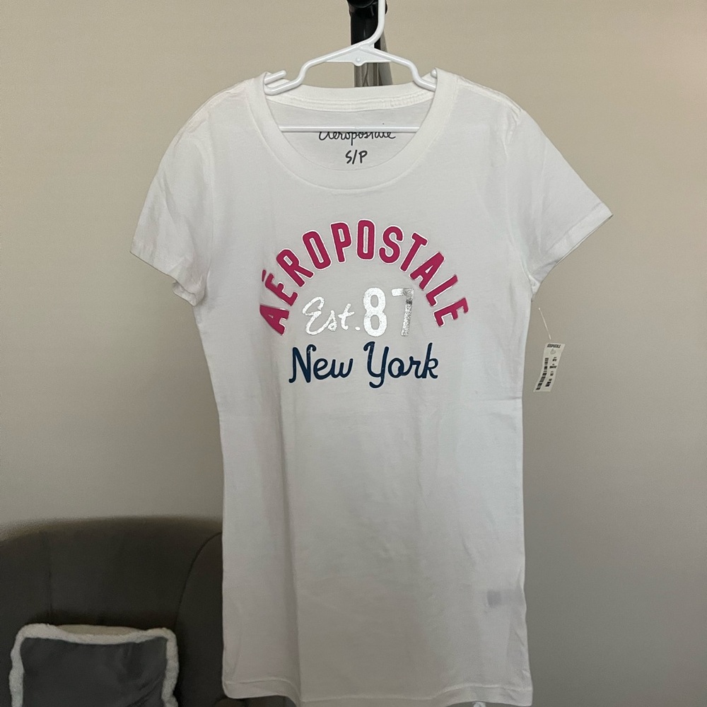 Aeropostale Classic White Tee